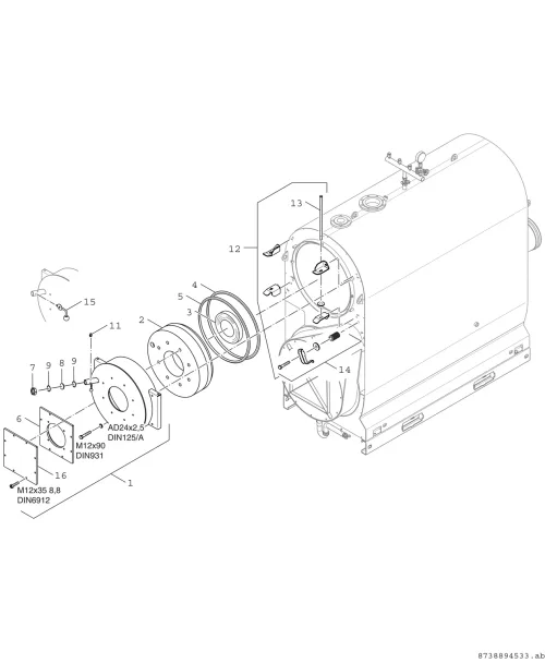 Brennertür 800-1200kW