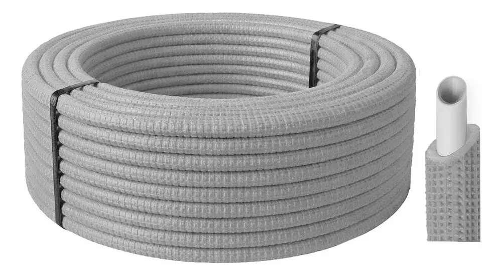 PE-RT 25 Meter Verbundrohr vorgedämmt grau, PE-RT / Alu / PE-RT, Dim 20 x 2,25 / 26 mm / 5-Schicht Rohr, MC30000040 Galeriebild 1