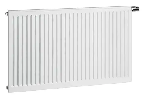 Weißer Kermi Profil Ventilheizkörper, Typ 10, 700x900 mm, Ventil rechts.