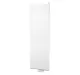 Vertikaler Buderus-Heizkörper mit gerillter Oberfläche, montiert an einer Wand, vorgesehen zur Erwärmung von Räumen.