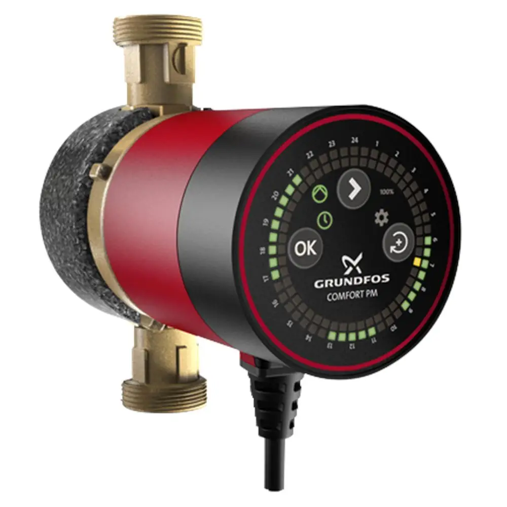 Grundfos , Wasserpumpe, Zirkulationspumpe Comfort 15-14 Bxu Pm Dach 140 Mm 1 Mit Zeitschaltuhr 99831285 (Durchlaufpumpe) - Image 3