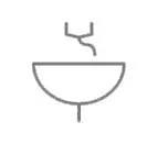 CLAGE E-Kompaktdurchlauferhitzer, abgebildet als schematisches Diagramm eines Durchlauferhitzers mit Wassertropfen und Dampfsymbol. Funktionale Darstellung ohne spezifische Maße.