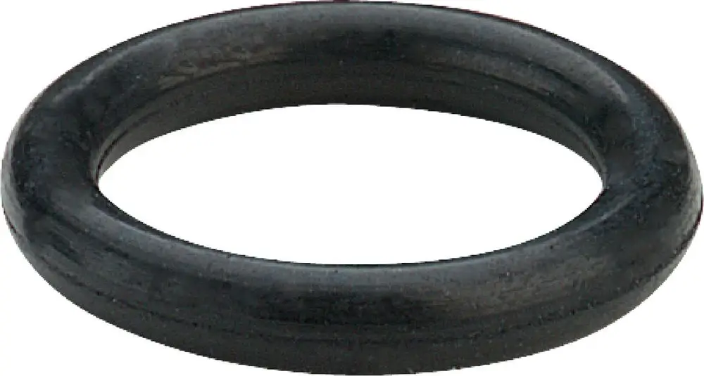 Schwarzes Dichtelement, ringförmig mit glatter Oberfläche. Geeignet für verschiedene Anwendungen. Hersteller Viega.