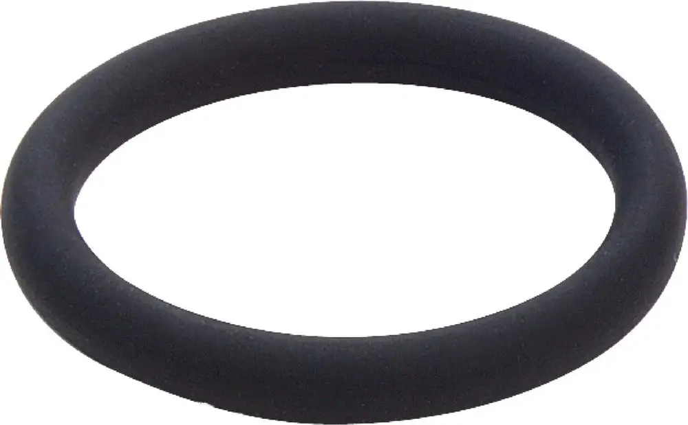 Schwarzes Dichtelement von Viega in ringförmiger Ausführung, geeignet für verschiedene Anwendungen. Flexible, gummierte Oberfläche.