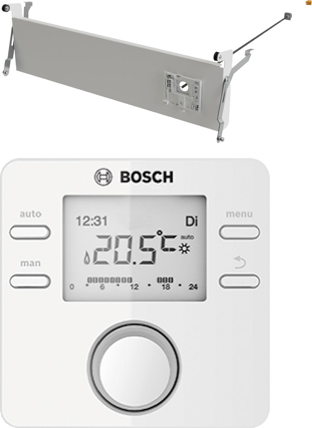 Raumthermostat Bosch CW 100, Regler , mit 1 Heizkreislauf +  Warmwasserbereiter