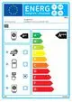Energieeffizienzlabel für eine Wärmepumpe von Roth, zeigt die Energieklassen A+++ bis D sowie Symbole für Zusatzoptionen wie Solar, Wasserbereitung und Steuerung.
