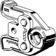 Pressbacke aus Stahl in phosphatiertem Finish, geeignet für Verbindungselemente. Produkt von Viega, abgebildet in der typischen Form und Struktur.