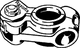 Pressring aus Stahl, phosphatiert, für Verbindungen in Installationen. Für Anwendungen von Viega geeignet, in neutralem Umfeld abgebildet.