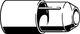 Viega Spänefangsystem, aus Kunststoff, in rechteckiger Form mit einer Öffnung zur Aufnahme von Spänen, platziert auf einem neutralen Hintergrund.