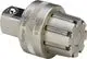 Montageadapter von Viega mit sechseckiger Aufnahme und mehreren Nuten für den Einsatz in verschiedenen Schraubensystemen. Robuste Metallkonstruktion.