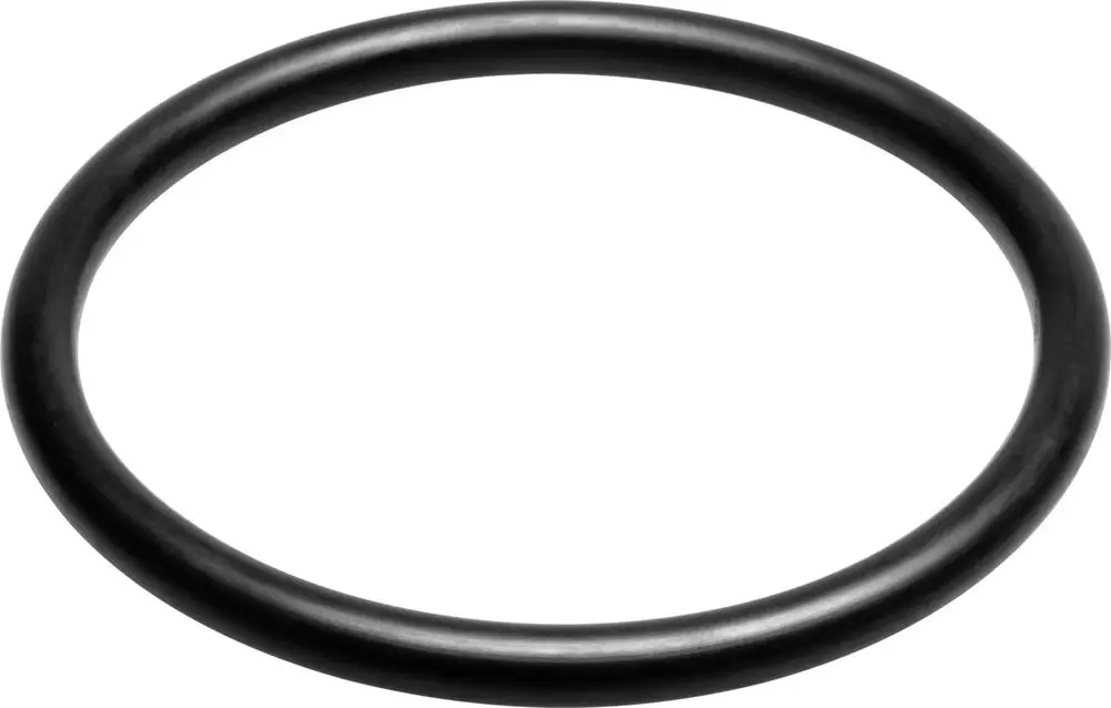 Schwarzes, glattes Dichtelement der Marke Viega in Form eines O-Rings, dargestellt vor weißem Hintergrund.