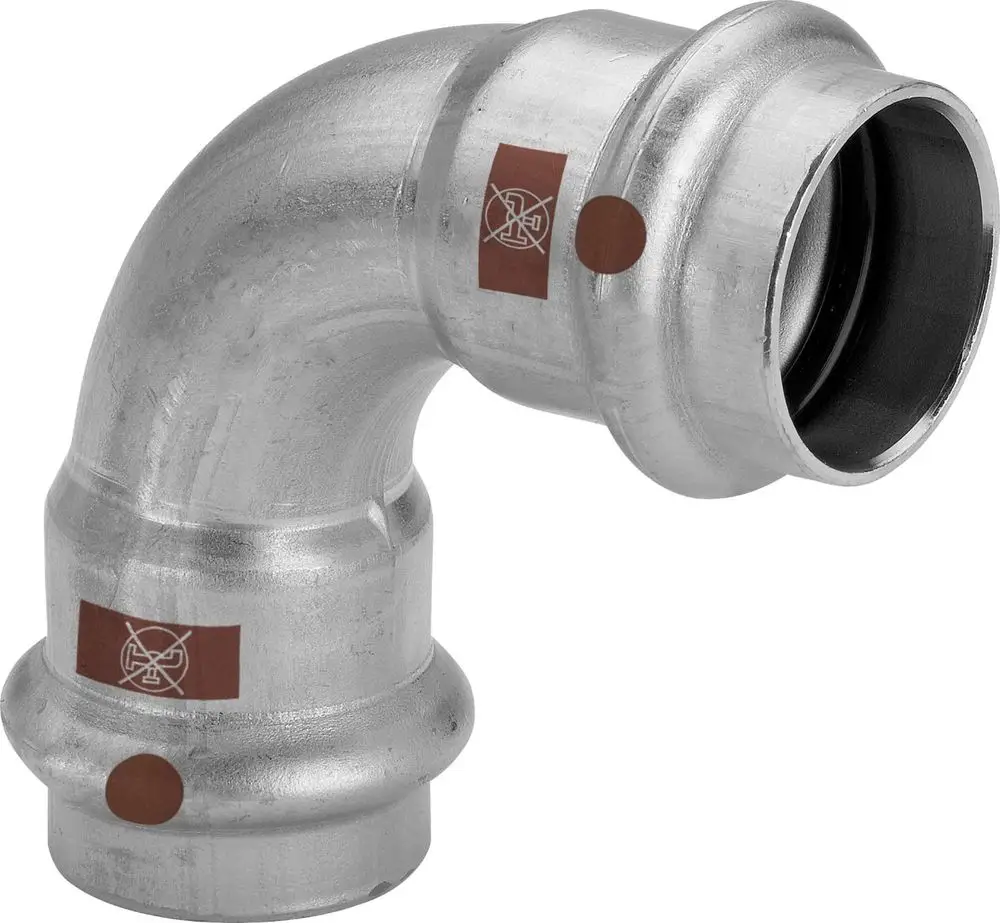 Viega Schwarz Temponox-Bogen 90 Grad, D 54Mm Stahl Nichtrostend Modell 1716, 809690