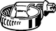 Schlauchschelle aus verzinktem Stahl, präsentiert von Viega, geeignet zur Befestigung eines Schlauchs mit einem Durchmesser von 10–16 mm.