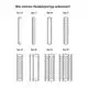 Zeichnung verschiedener Heizkörpertypen von Stelrad, inklusive Typ 10, 11, 20, 21, 22, 30, 33 und 44, abgebildet von der Seite.