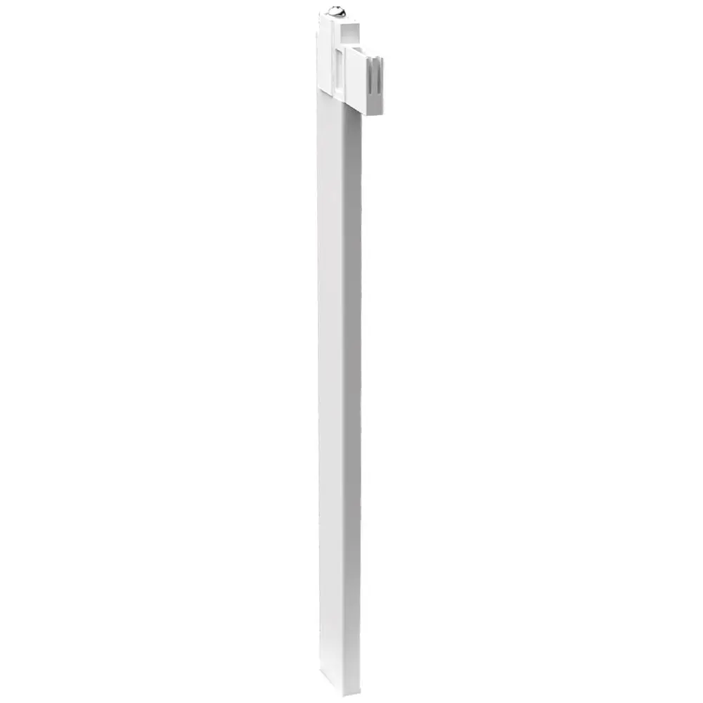 Weiße Stange mit Montageelement für Stabilisierung, geeignet für Bauhöhe über 500 mm. Produkt von Stelrad.