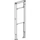 Geberit Duofix Element, vertikale Metallstruktur, geeignet für die Installation von Stütz- und Haltegriffen, klar erkennbar im Bauformat.