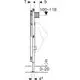 Geberit Duofix-Element für Urinal in seitlicher Ansicht, mit Maßangaben und Montageschaubildern, klare Linienführung und technische Details als Diagramm dargestellt.