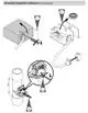 Mischer-Motor von Viessmann zur Montage an einem Rohrsystem, dargestellt in vier Schritten mit Anleitungen zu Anschlüssen und Einstellungen.