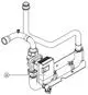 Viessmann Hocheffizienz-Umwälzpumpe für den Sekundärkreis, dargestellt in schematischer Ansicht mit angeschlossenen Rohren und elektrischen Komponenten.
