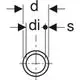 Schematische Darstellung eines Rohrleitungssystems mit Symbolen für Schräg- und Geradeverbindungen. Geberit PushFit System für einfache Montage.