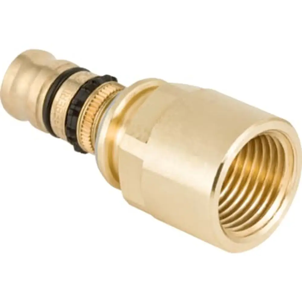 Übergangsstück mit Innengewinde aus Messing, geeignet für Rohrverbindungen. Hergestellt von Geberit.