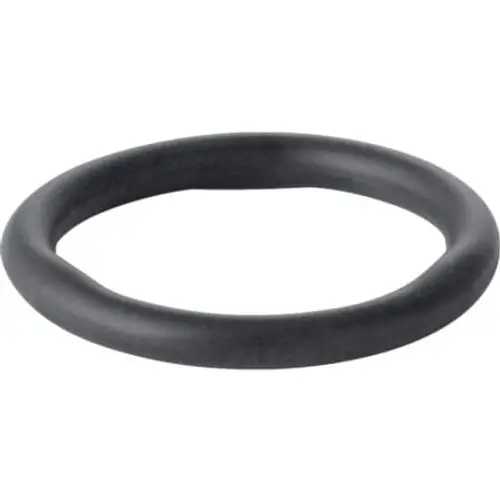 Schwarzer Dichtring mit runder Form, geeignet für verschiedene Anwendungen. Produkt von Geberit, gefertigt aus robustem Material.