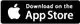 App-Downloadbutton für iOS mit dem Logo des Apple App Stores. Der Hintergrund ist schwarz mit weißem Text und einem stilisierten Apfel-Logo.