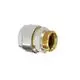 Adapter mit metallischen Gewinden, geeignet für Rohrverbindungen. Produkt von Flamco, in neutraler Farbgebung, ohne nennenswerte Markierungen oder spezifische Maße sichtbar.