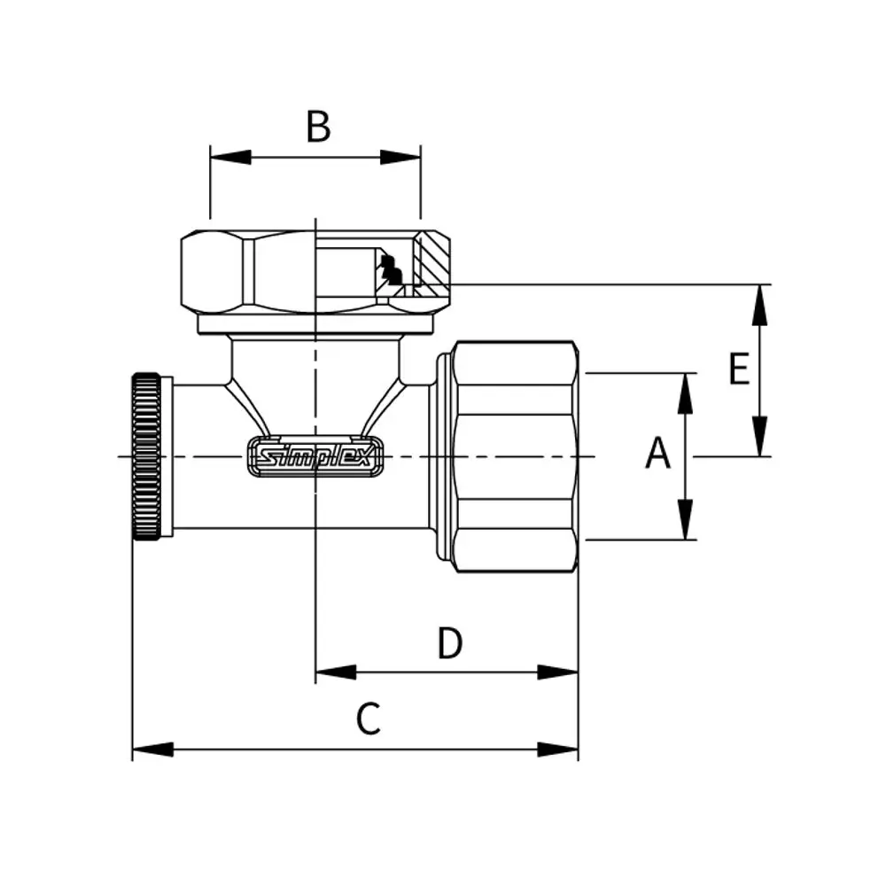 DIN-Adapter mit unterschiedlichen Anschlussgrößen, hergestellt von Flamco, zur Verbindung von Rohrsystemen. Zeigt verschiedene Abmessungen und Gewindearten.