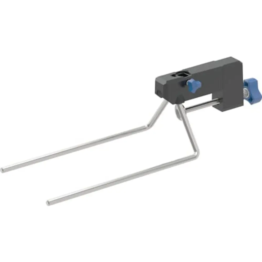Schweißspiegelhalter mit zwei stabilen Halterungen. Das Produkt ist für Geberit KSS-160 / KSS-200 Schweißspiegel vorgesehen.