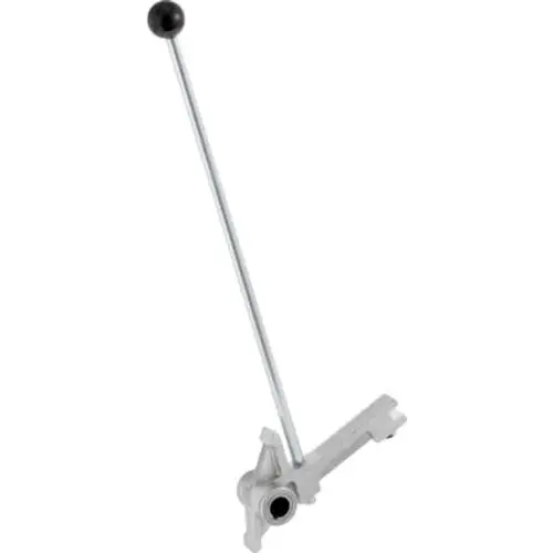 Schweißspiegelarm aus Metall mit einer langen Stange und einem Kugelgriff, gefertigt von Geberit, geeignet für verschiedene Schweißmaschinen.