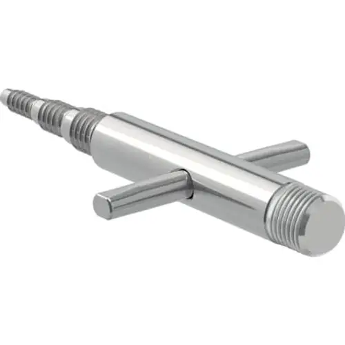 Metallisches Rohrwerkzeug mit einer geraden Form und zwei horizontalen Griffen, hergestellt von Geberit, zur einfachen Handhabung bei Rohrarbeiten.