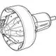 Rohrschaber mit einem runden Gehäuse, ausgestattet mit einem Geberit-Motor und einer Schnittstelle zur Montage an Rohren.