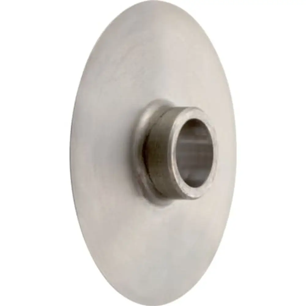 Schneidrad für Rohrschneider, hergestellt von Geberit. Rundes Metallteil mit zentralem Loch, geeignet für das Schneiden von Kunststoffrohren.