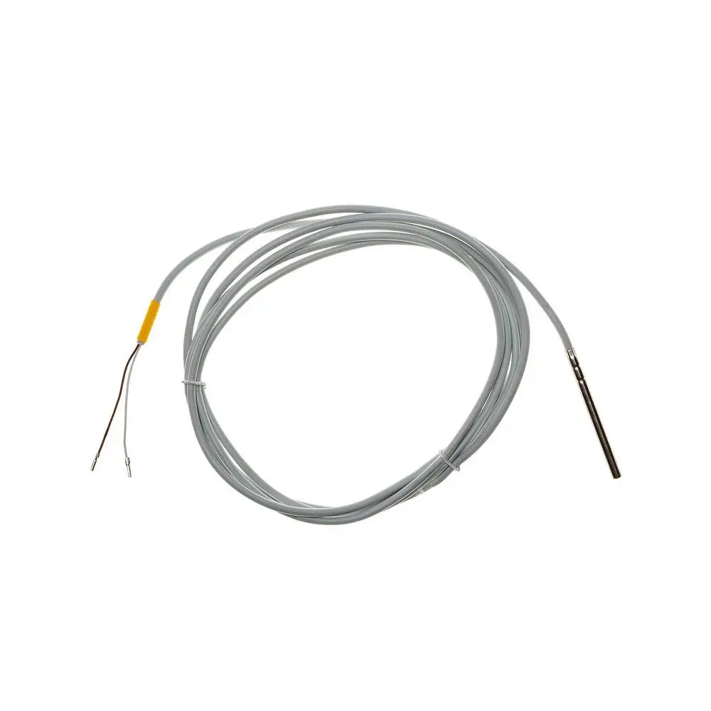 Speicherfühler für Wärmepumpen, hergestellt von Brötje, mit einem langen Kabel und einem dünnen Messfühler. Geeignet für den Einsatz ohne Tauchhülse.
