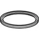 Lippendichtung aus EPDM-Material in Ringform, symmetrisches Design, geeignet für Anwendungen von Geberit, zur Abdichtung in Rohrsystemen.