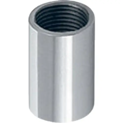 Verbindungsmuffe aus Metall mit Innengewinde, zur Verbindung von Rohrleitungen. Geeignet für Anwendungen in der Sanitärtechnik, Marke Geberit.