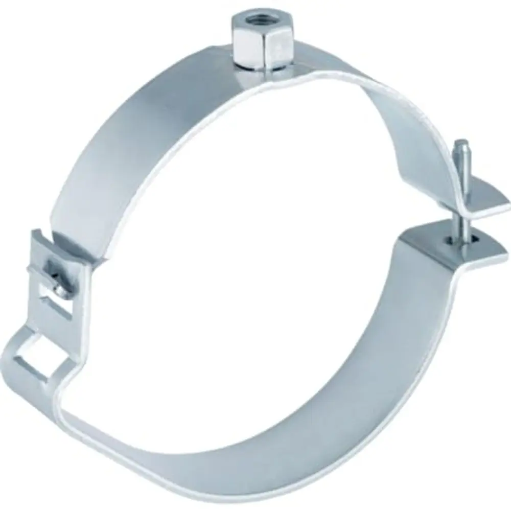 Rohrschelle aus Metall mit Gewindemuffe, verstellbar, zur Befestigung von Rohren, eignet sich für Anwendungen von Geberit.