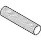 Gewinderohr mit geriffelter Oberfläche, geeignet für Rohrverbindungen. Geberit-Produkt, zeigt typisches Design von Gewinderohr für Montage und Installation.