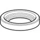 Geberit Produktbild einer PE Manschette, die flach und rund ist, mit inneren Rillen zur sicheren Verbindung von Rohren.