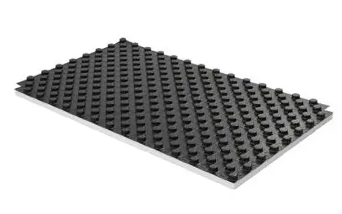 Schwarze LEGO-Basisplatte mit genopptem Design, ideal für den Bau von Strukturen und Modellen.