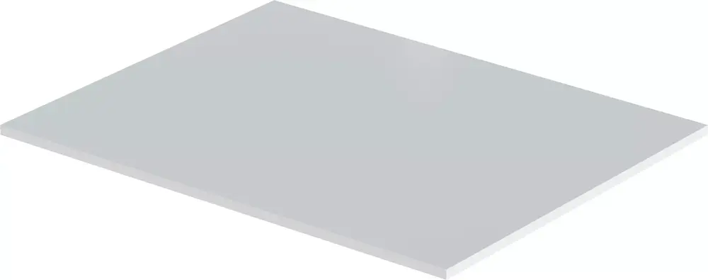 Flaches, graues Paneel von Uponor auf weißem Hintergrund, mit gleichmäßiger Oberfläche und schmalen Kanten.