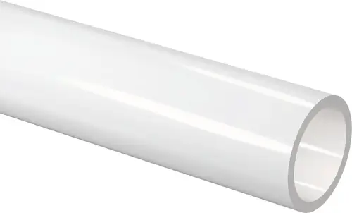 Weißes Kunststoffrohr von Uponor mit glatter Oberfläche, rohrförmig, aus einem Stück, ohne sichtbare Markierungen oder Beschriftungen.