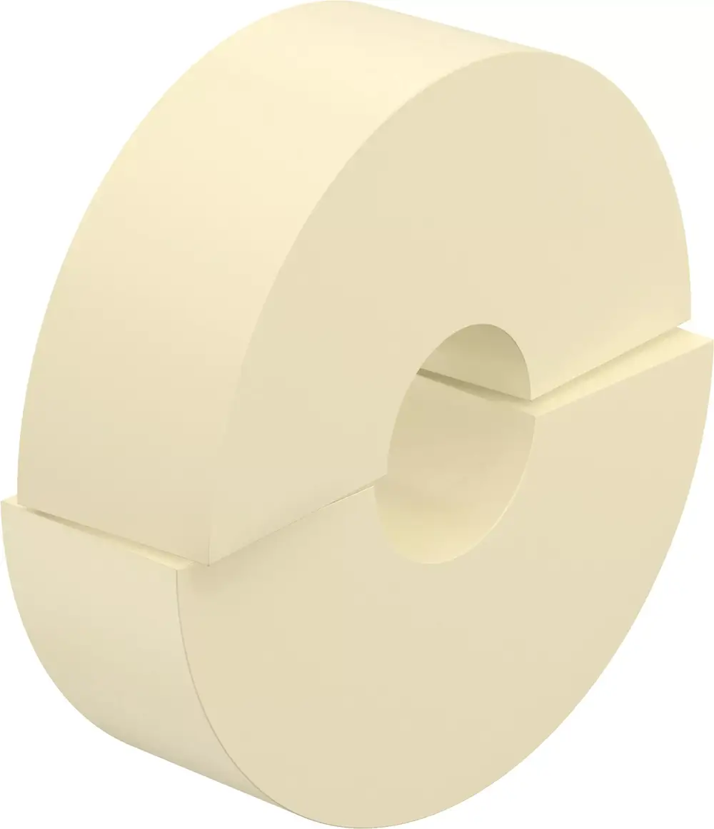 Heller Ecoflex Reduzierring von Uponor mit einem charakteristischen, runden Durchmesser und einer Aussparung in der Mitte, geeignet für verschiedene Installationen.