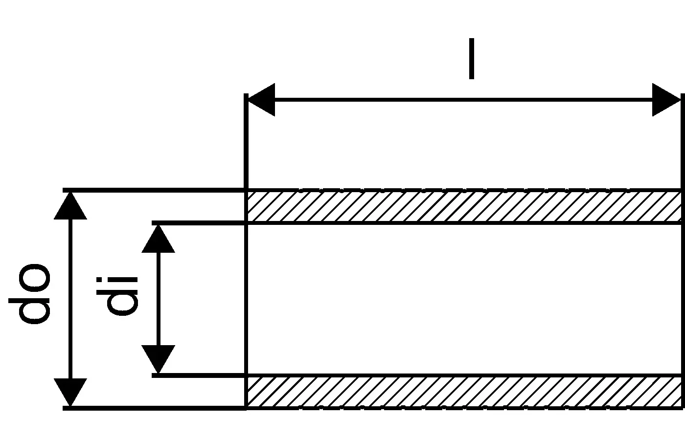Graues Faserzementrohr mit innerer und äußerer Wand, dargestellt in seitlicher Ansicht. Produkt von Uponor, Maße nicht sichtbar.