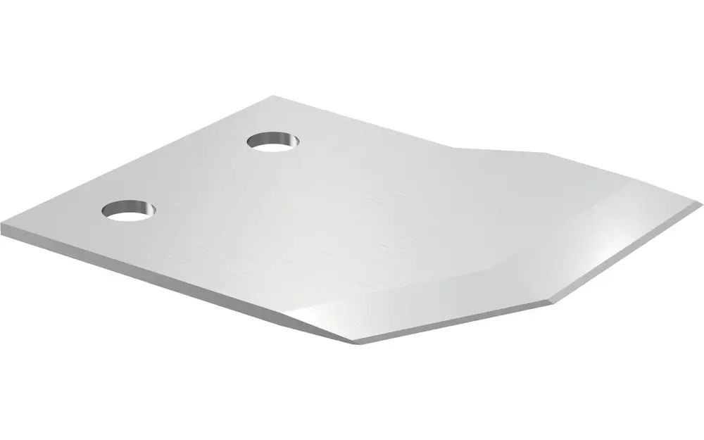 Ersatzklinge aus Metall mit zwei Löchern zur Befestigung, geeignet für die Verwendung mit Produkten von Uponor.