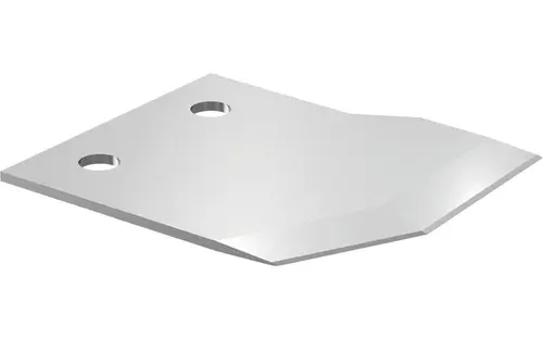 Ersatzklinge aus Metall mit zwei Löchern zur Befestigung, geeignet für die Verwendung mit Produkten von Uponor.