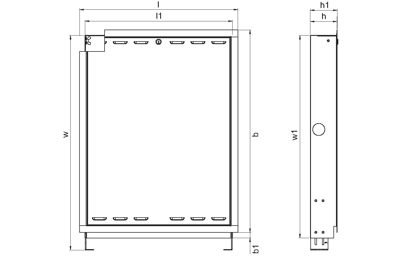 Produktbild: Uponor Combi Port M-Pro Unterputzschrank IW 840x610x110mm, 1093809.