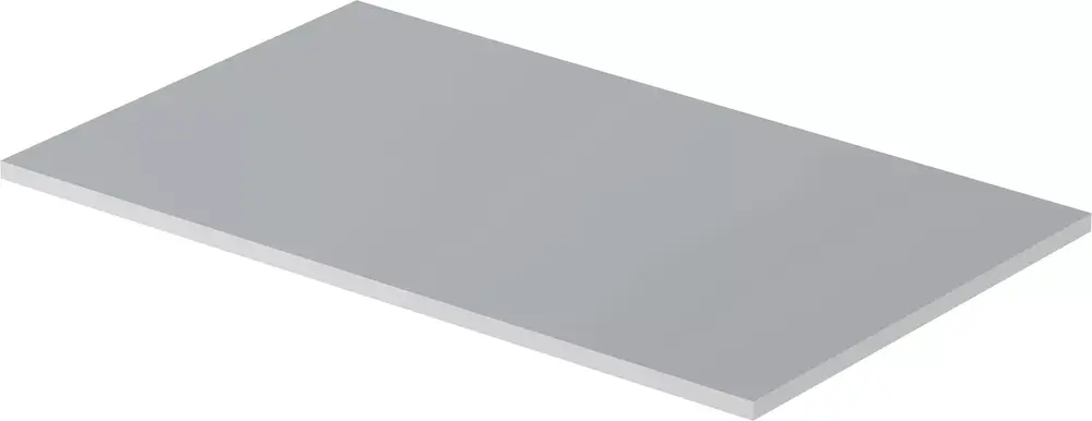 Graues, flaches Paneel von Uponor auf weißem Hintergrund, mit gleichmäßiger Oberfläche und rechteckiger Form.