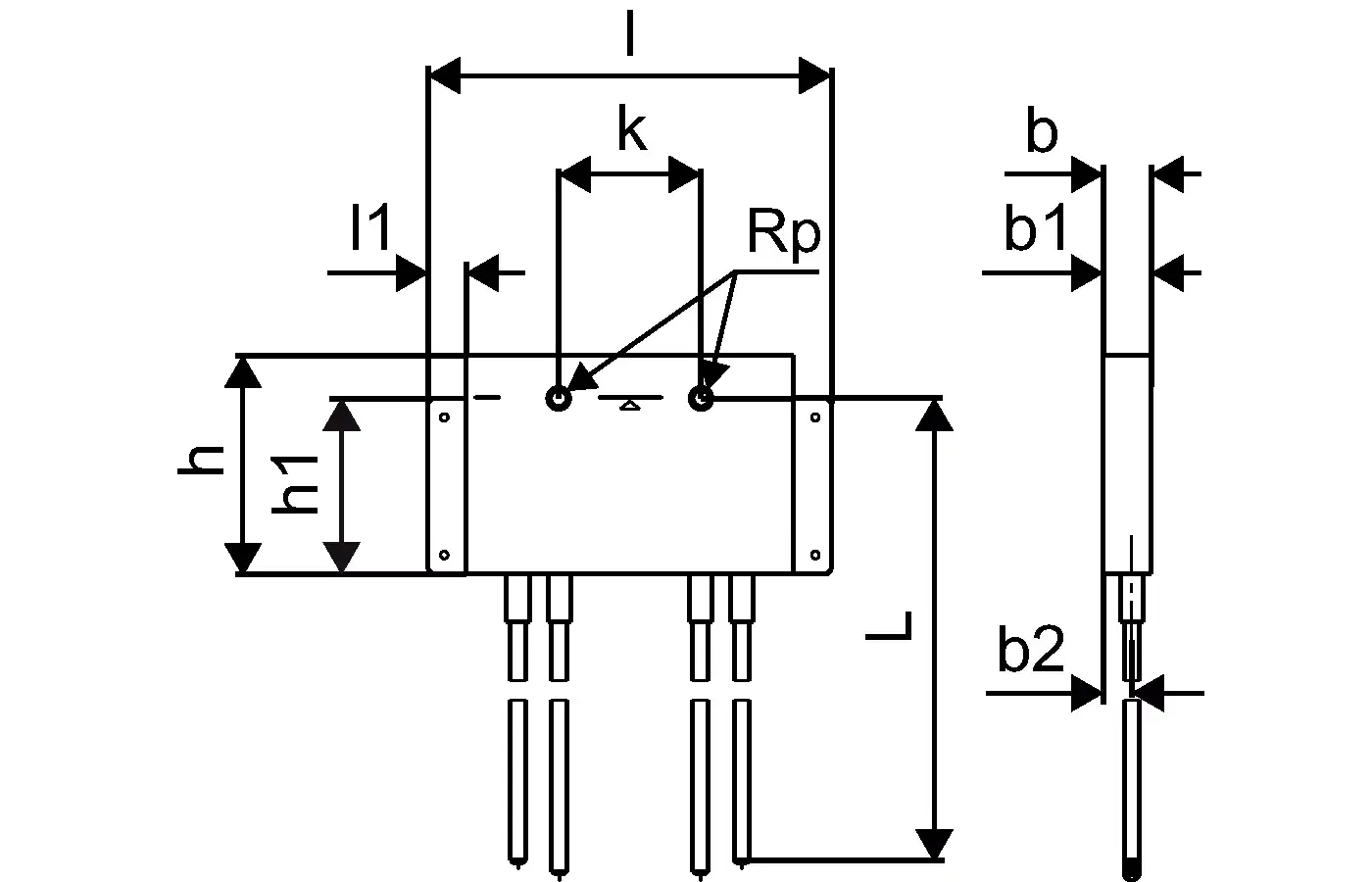 Schema einer Badarmatur mit technischen Details und Abmessungen, möglicherweise von Uponor, dargestellt in Seitenansicht und frontal.